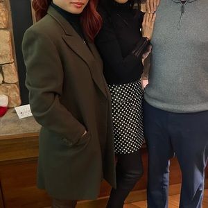 Escada Vintage Dark Green Wool Peacoat